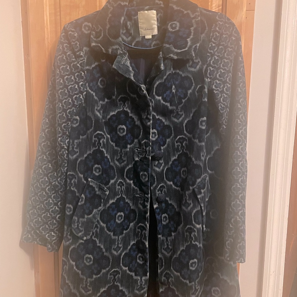 Anthro dress coat